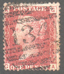 Great Britain Scott 33 Used Plate 78 - GA - Click Image to Close